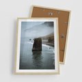 Plakat w ramie 50x70 - Mistyczna Aura - morze, mgła - rama drewno