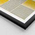 Plakat w ramie 30x40 - Geometria w Ruchu - geometria, proste linie - rama czarna