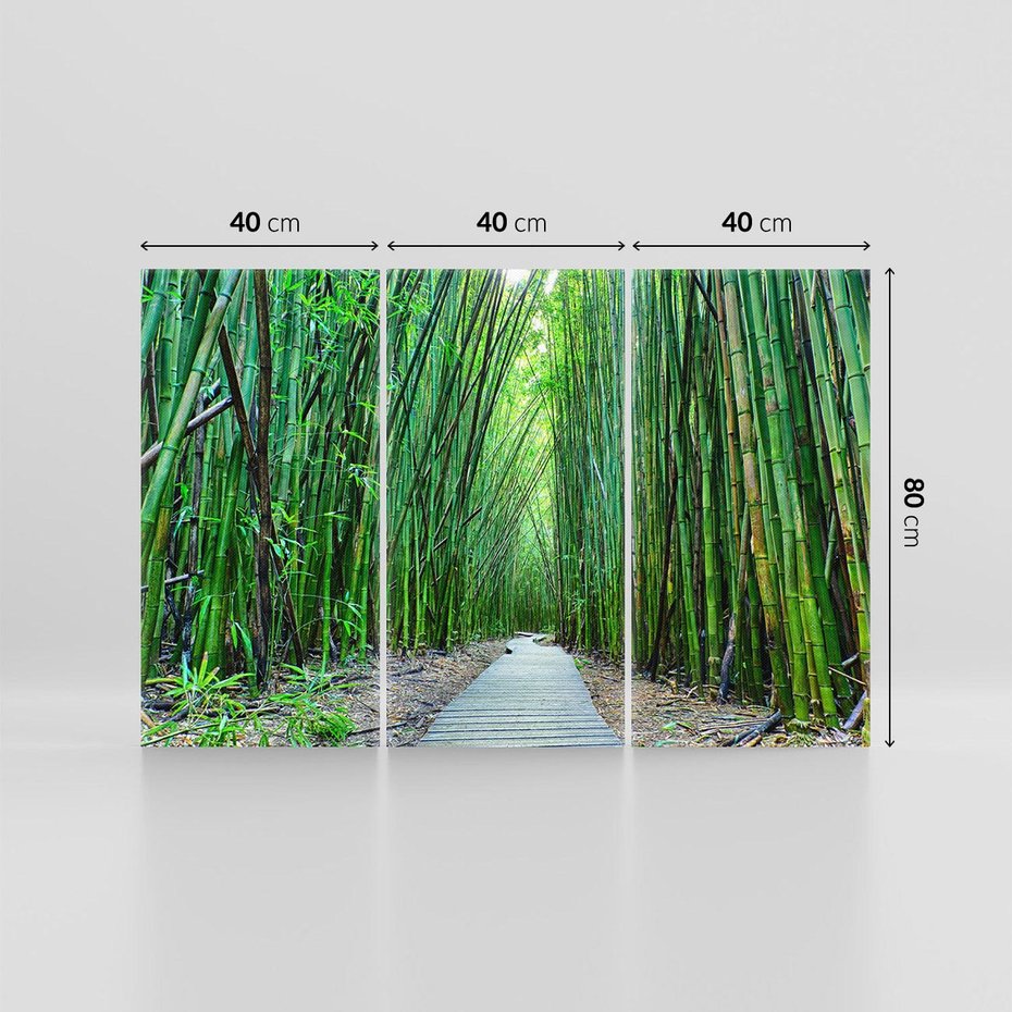 Obraz na płótnie 120x80 - Spacer wśród lasu - ścieżka, las