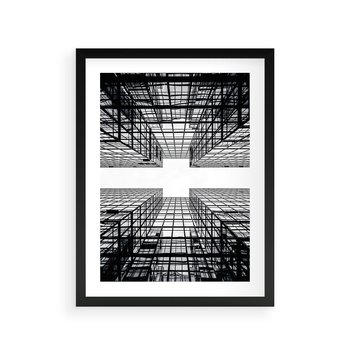 Plakat w ramie 40x50 - Czar i Wielkość - wieżowce, architektura - rama czarna