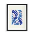 Plakat w ramie 50x70 - Kolorowy Wir - liściasta kompozycja, nowoczesny plakat - rama czarna