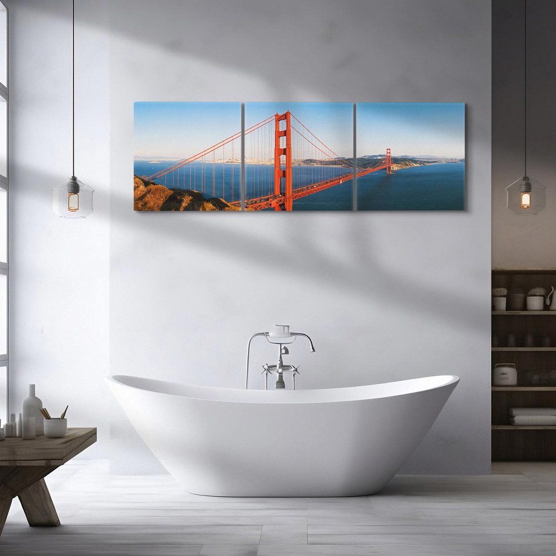 Obraz na płótnie 90x30 - Golden Gate San Francisco - Golden Gate, San