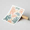 Plakat bez ramy 21x30 - Boho Wybuch - boho formy, kształty