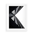 Plakat w ramie 50x70 - Nowoczesność w Linii - architektura, proste linie - rama biała
