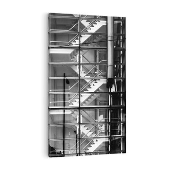 Obraz na płótnie 50x70 - Schody do architektonicznej przestrzeni - schody, architektura