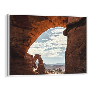 Obraz w ramie 120x80 - Magia pustynnego kanionu - pustynia, kanion - rama biała