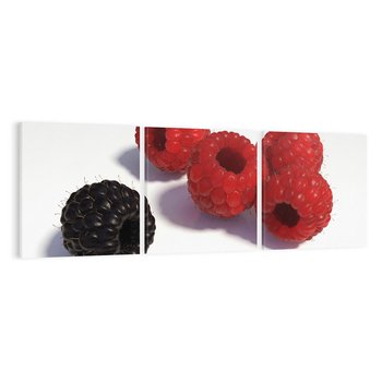 Obraz na płótnie 150x50 - Maliny Jeżyny Owoce - maliny, jeżyny