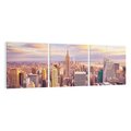 Obraz na płótnie 150x50 - Amerykański duch: Miasto na horyzoncie - USA, Ameryka