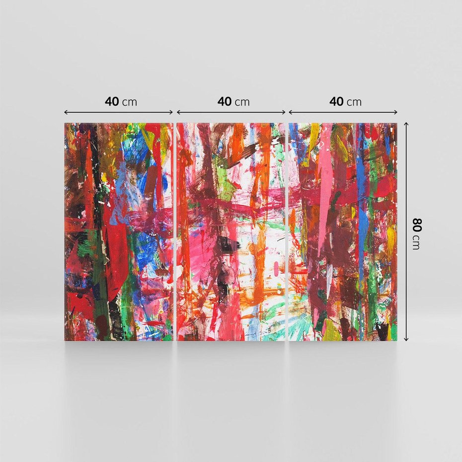 Obraz na płótnie 120x80 - Abstrakcja: wyraz emocji - abstrakcja