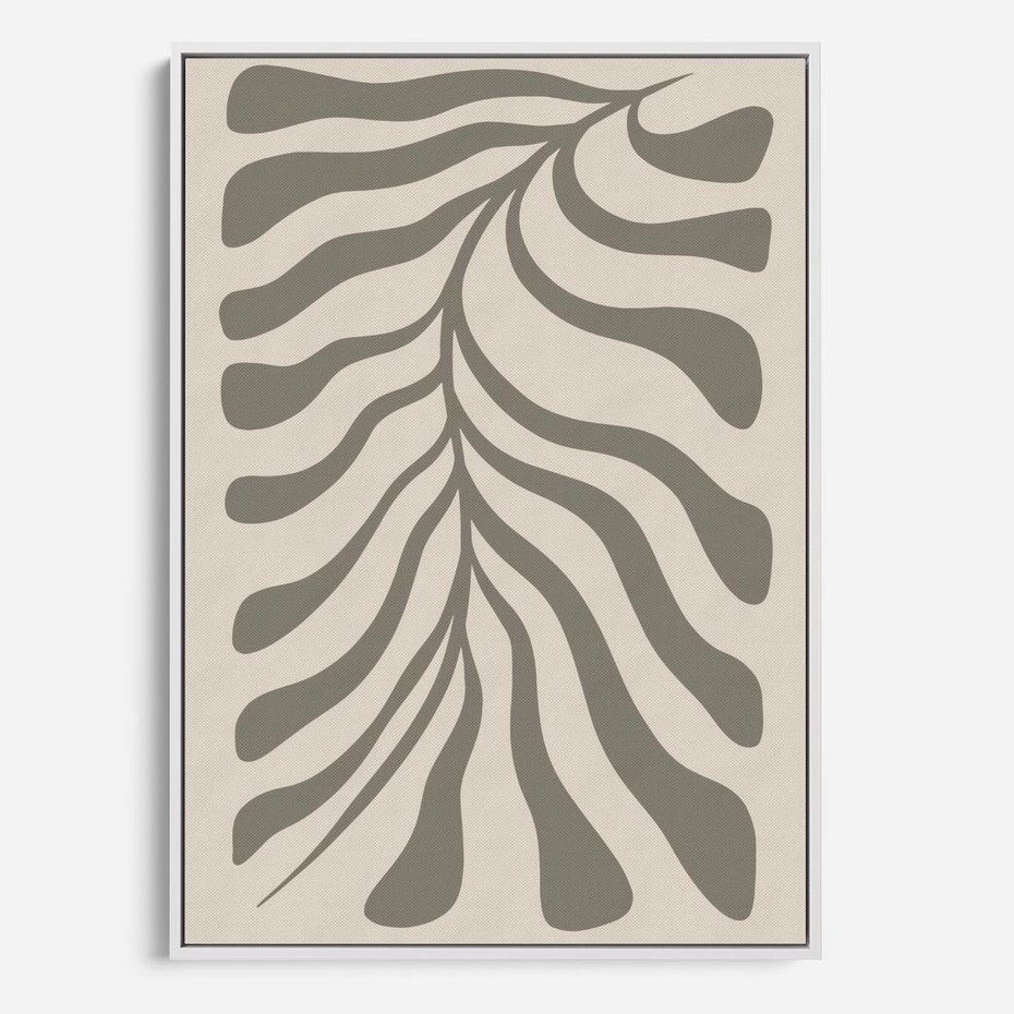 Obraz w ramie 50x70 - Zaklęte Kształty - nowoczesna sztuka, plakat modern - rama biała