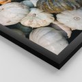 Zestaw obrazy w ramie 40x50 galeria - Jesień, liście, dynie, boho - rama czarna