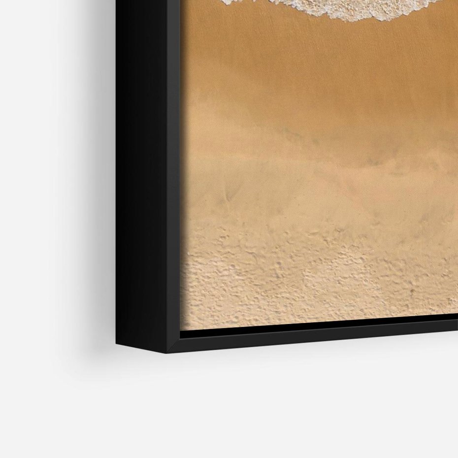 Obraz w ramie 100x70 - Oaza Relaksu - plaża, morze - rama czarna