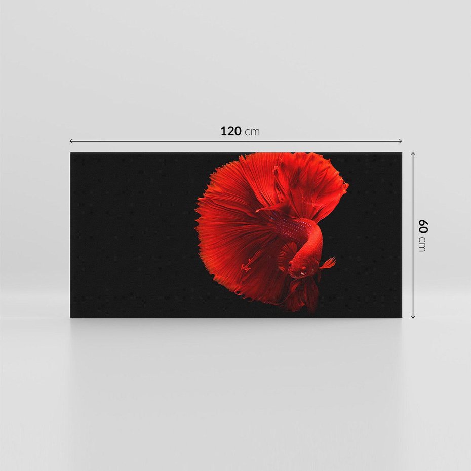 Obraz na płótnie 120x60 - Ryba wśród fal - ryba, morze