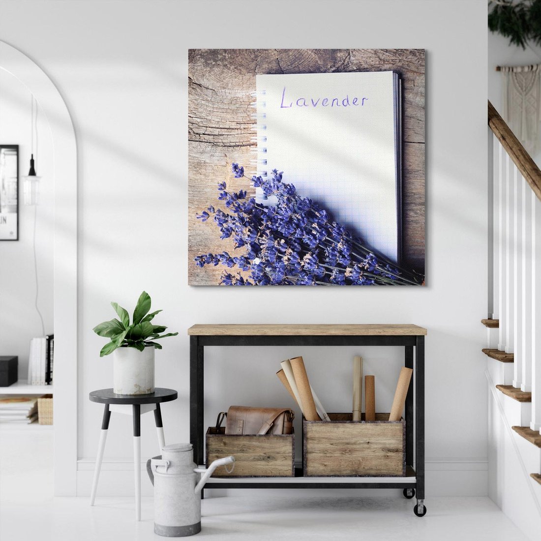 Obraz na płótnie 70x70 - Lawendowa Magia - lawenda, fiolet
