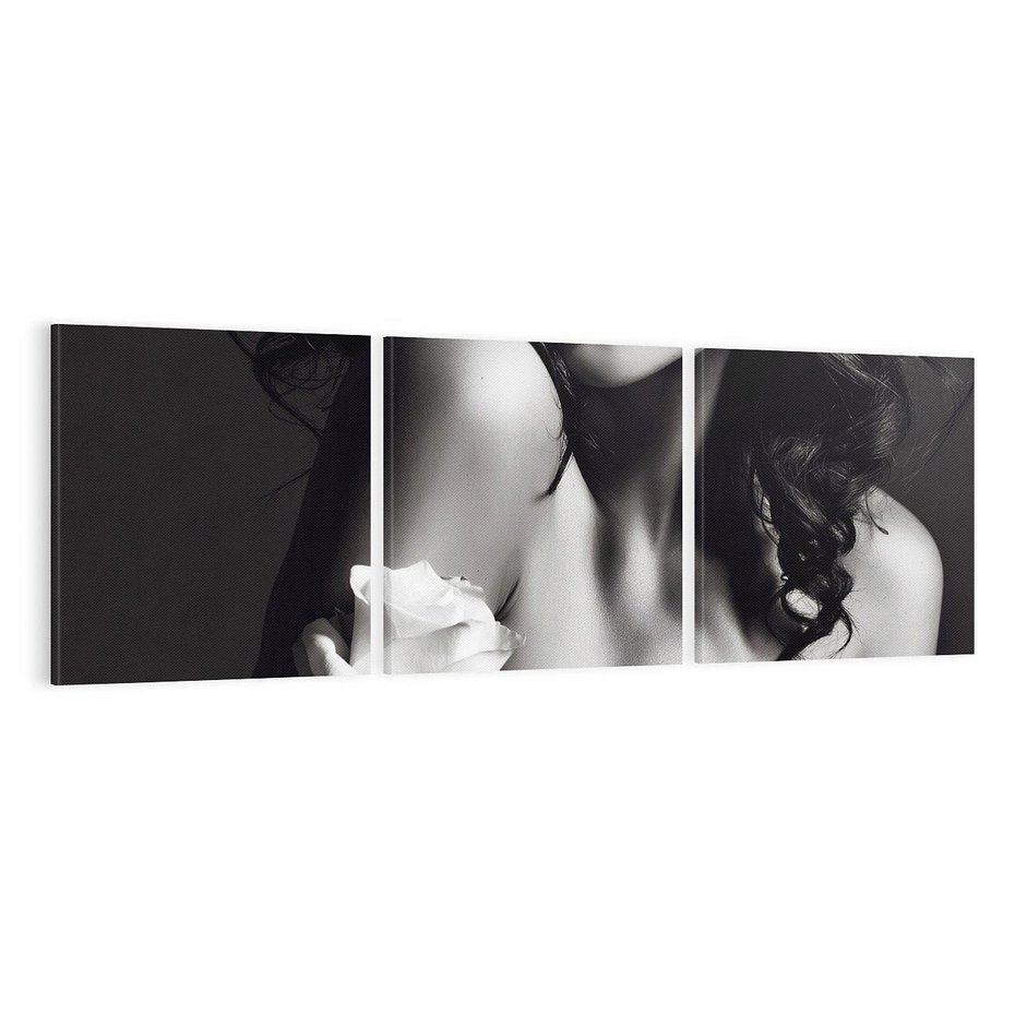 Obraz na płótnie 120x40 - Piękno kobiecego aktu uchwycone - kobieta, akt