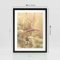 Plakat w ramie 30x40 - Boho Wizja - suszone, trawy - rama czarna