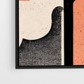 Obraz w ramie 70x50 - Loftowa Harmonia - abstrakcja, styl loftowy - rama czarna