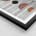 Plakat w ramie 40x50 - Plakat w Stylu Abstrakcji - geometryczna grafika, plakat - rama czarna