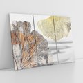 Obraz na płótnie 120x80 - Złote liście melancholii - liście miłorzębu, tekstura
