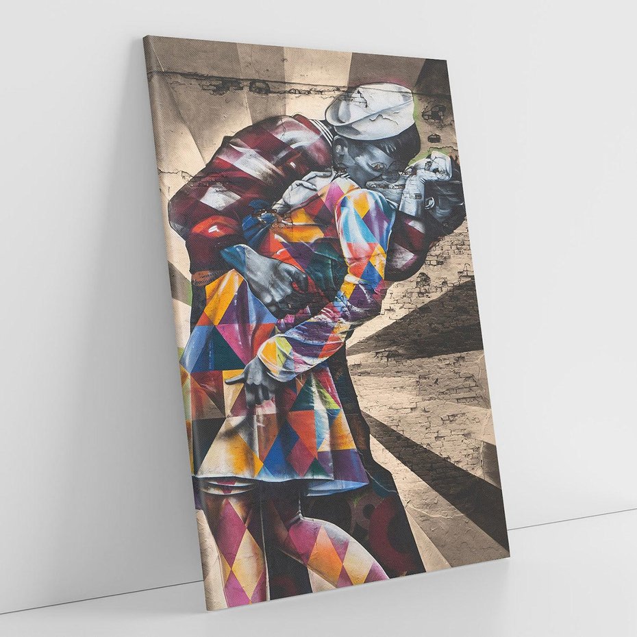 Obraz na płótnie 80x120 - Marynarz w świecie graffiti - marynarz, graffiti