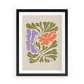 Plakat w ramie 50x70 - Bezgraniczne Impresje - kwiaty, abstrakcja - rama czarna