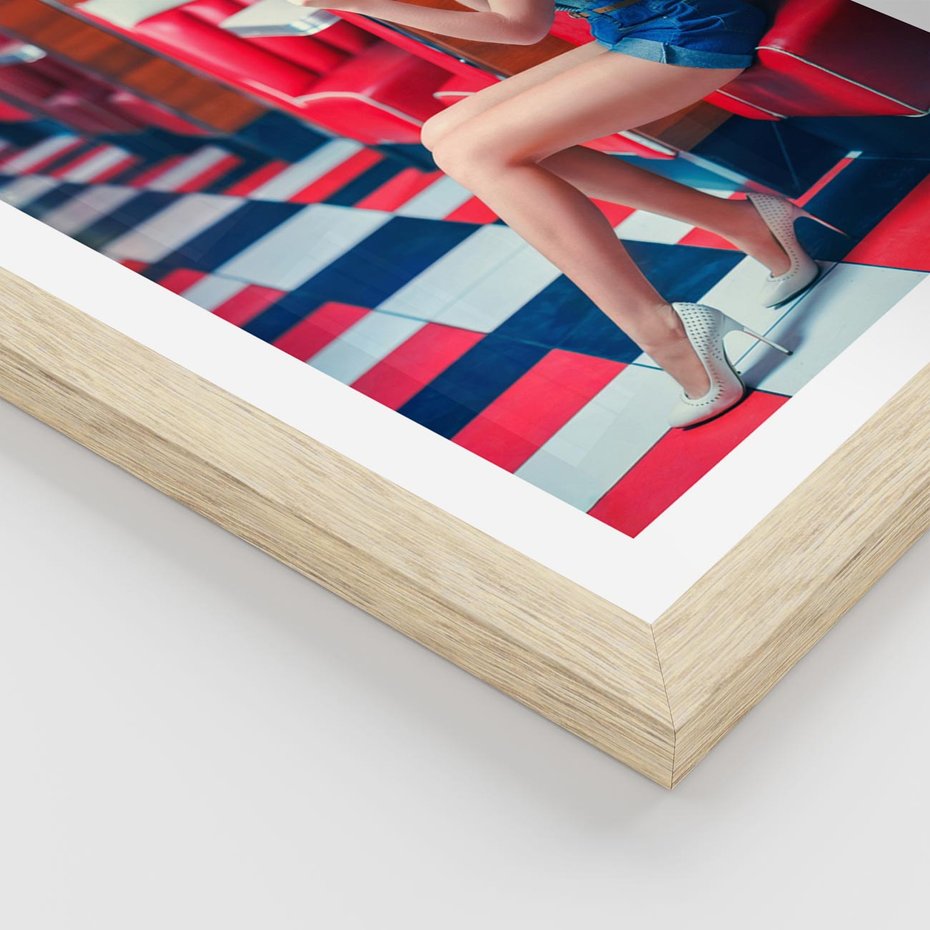 Plakat w ramie 30x40 - Ikoniczna Uroda - retro, Marylin Monroe - rama drewno