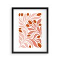 Plakat w ramie 40x50 - Nieskrępowane wyobraźnie kolorów - kwiaty, pastelowe kolory - rama czarna