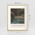 Plakat w ramie 40x50 - Sztuka i Litera - Claude Monet, reprodukcja obrazu - rama drewno