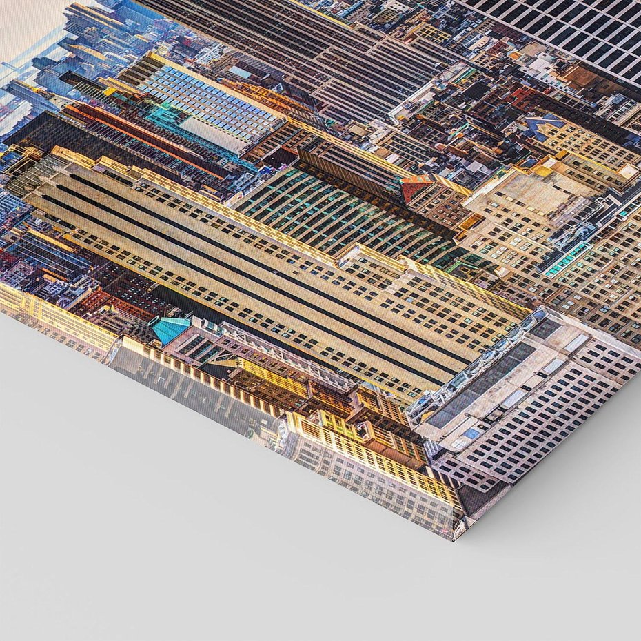 Obraz na płótnie 30x30 - Manhattan - Wieżowce Nowego Jorku - Manhattan, Nowy Jork