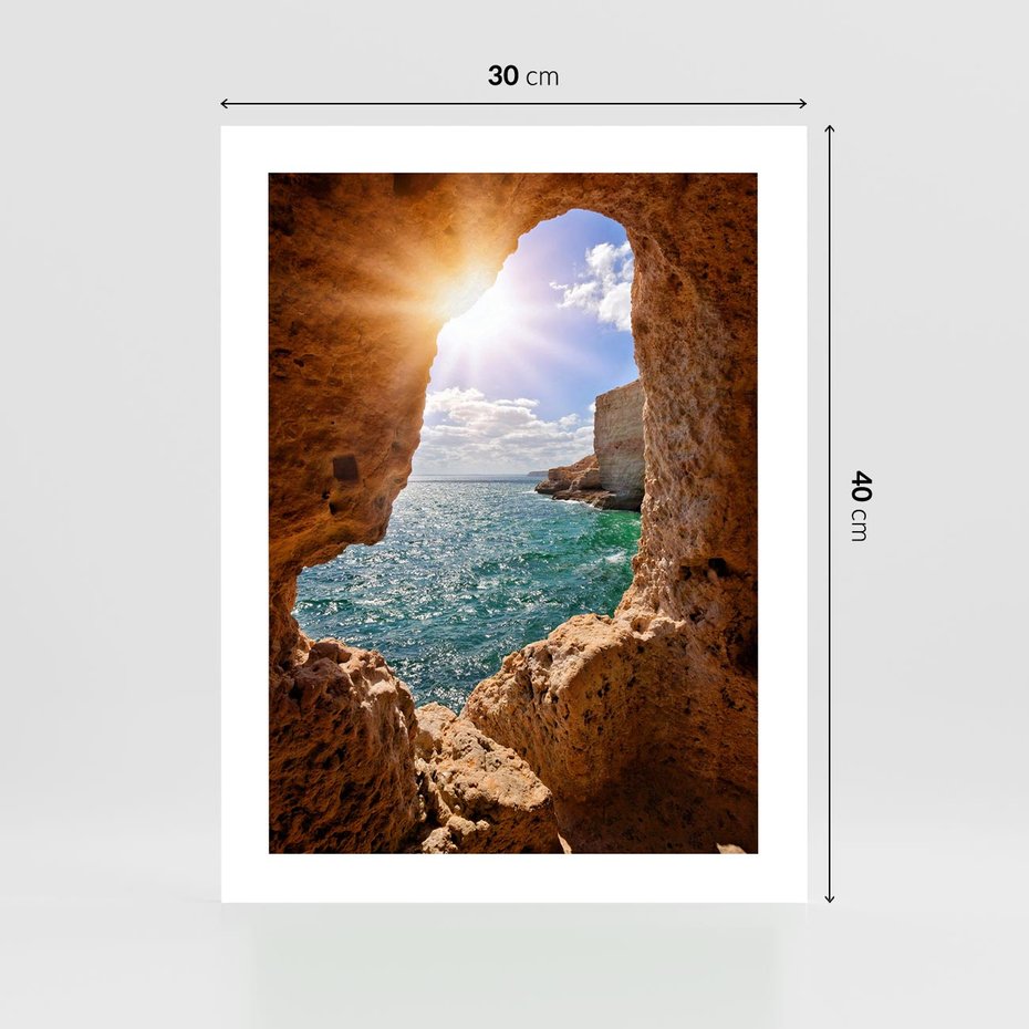 Plakat bez ramy 30x40 - Potęga Natury - morze, klify