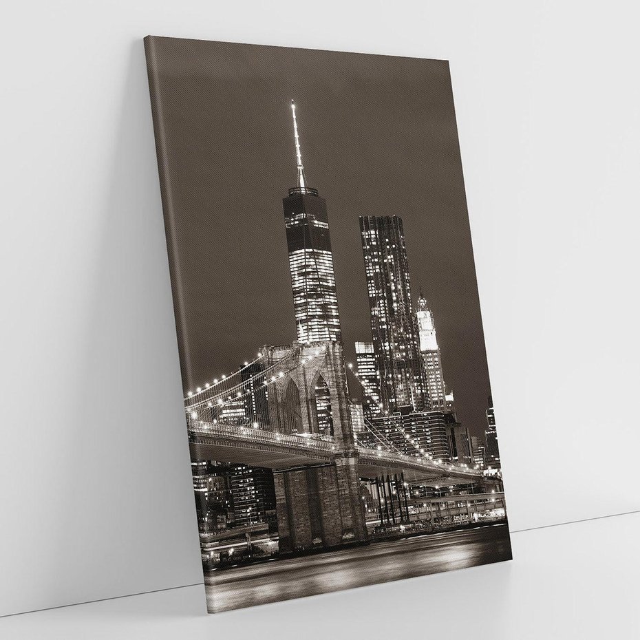 Obraz na płótnie 50x70 - Magia miasta nocą - miasto, noc