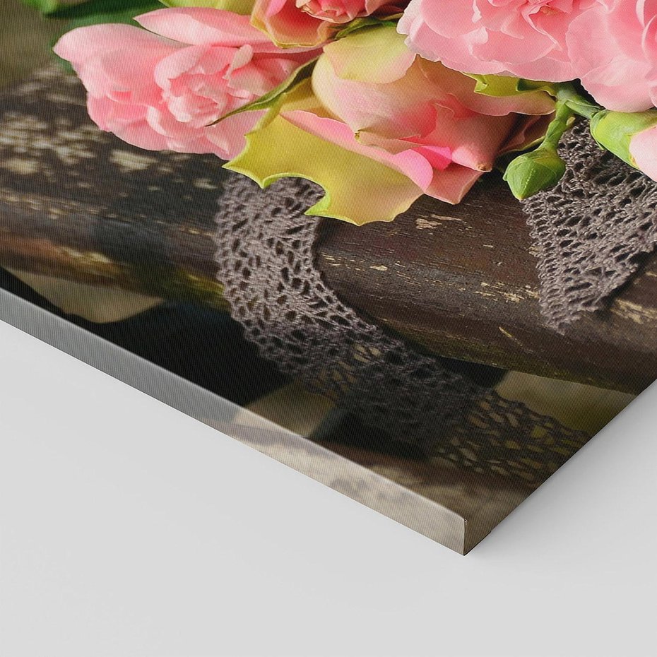 Obraz na płótnie 100x50 - Różowe Piękno - róże, kwiaty