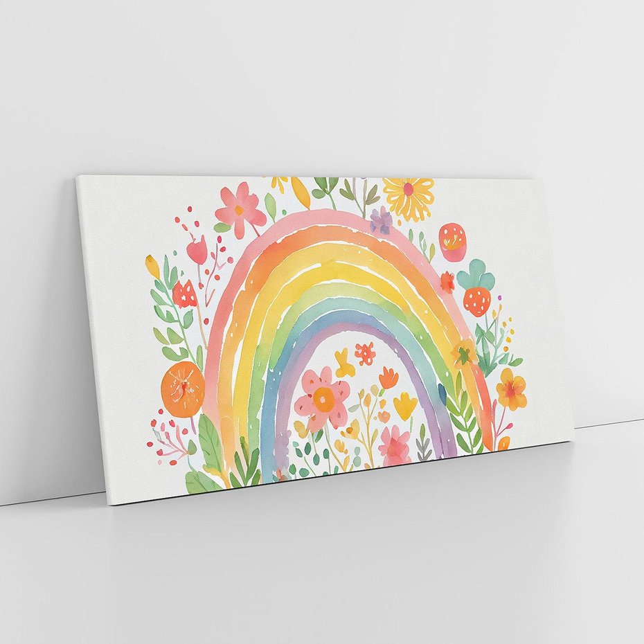 Obraz na płótnie 140x70 - Kwiatowe Marzenia - obraz do pokoju dziecka, dziewczynki