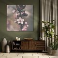 Obraz na płótnie 30x30 - Przemijający Urok - kwitnąca, wiśnia