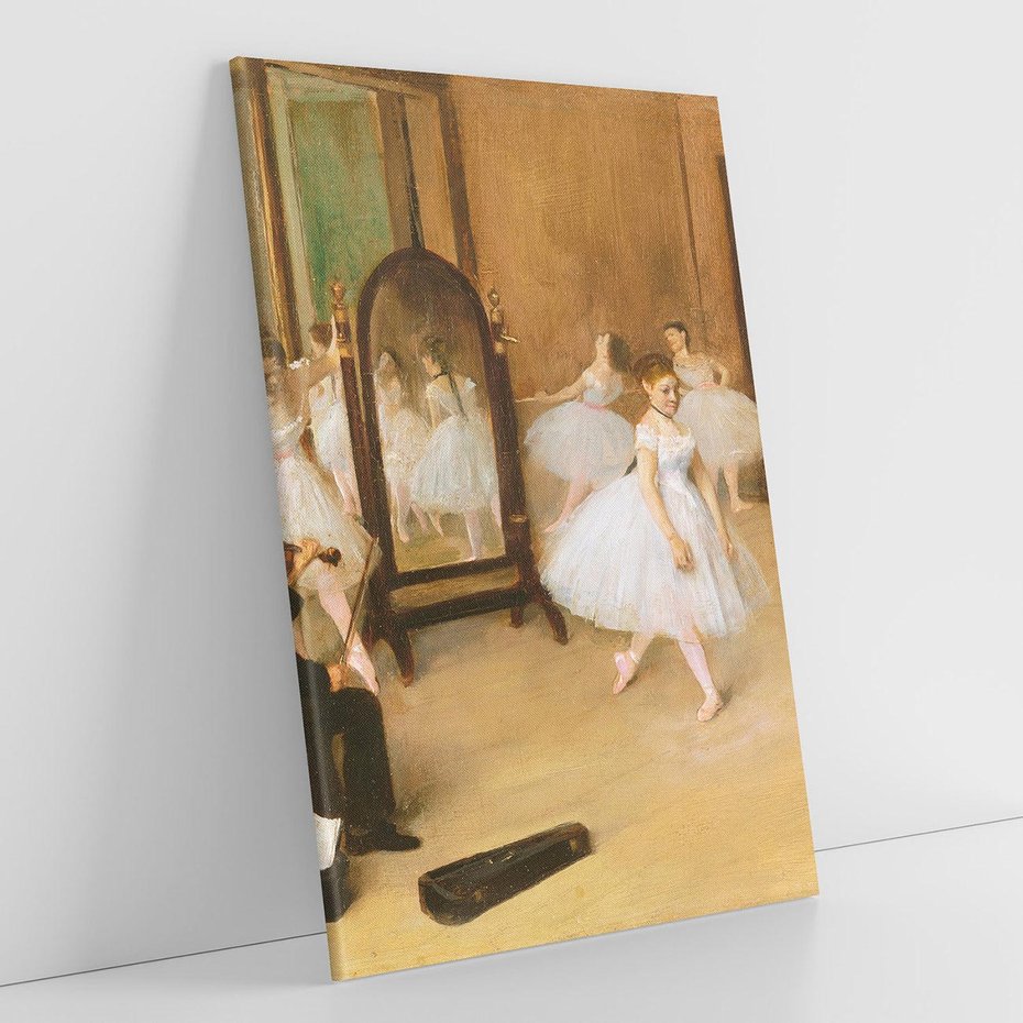 Obraz na płótnie 80x120 - The Dancing Class (1870), Edgar Degas - Reprodukcja - reprodukcja, obraz na płótnie
