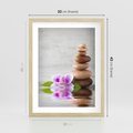Plakat w ramie 30x40 - Spa japońskie: sztuka relaksu - spa, japońskie - rama drewno
