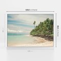 Obraz w ramie 120x80 - Uczta Egzotycznych Marzeń - fotografia, rajska plaża - rama biała
