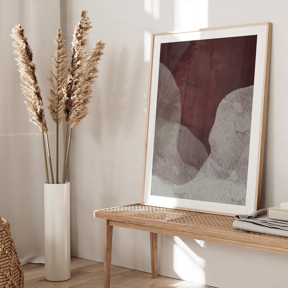 Plakat w ramie 30x40 - Zaklęte Zaburzenia - mroczny plakat, nowoczesne wnętrza - rama drewno