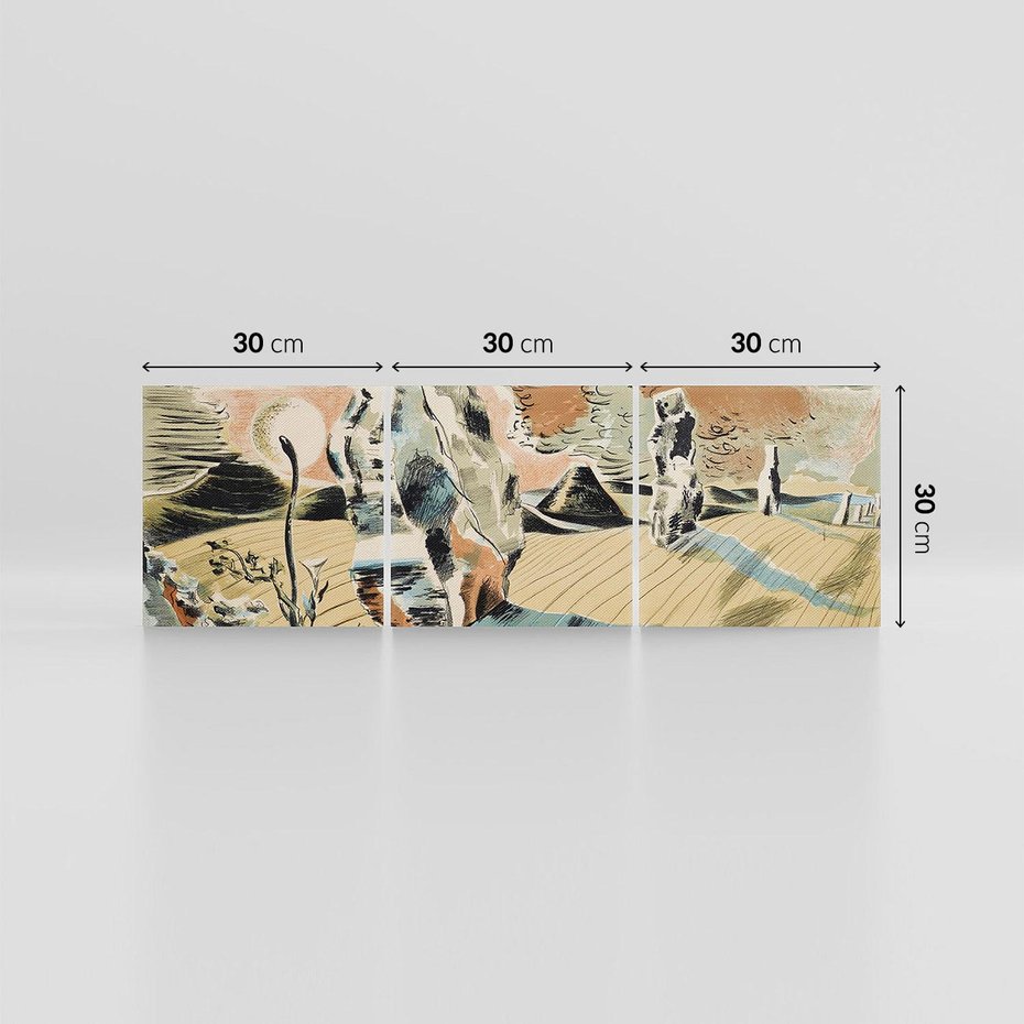 Obraz na płótnie 90x30 - Avebury (1937), Paul Nash - Reprodukcja - reprodukcja, obraz na płótnie