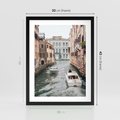 Plakat w ramie 30x40 - Wenecja na Twojej Ścianie - wenecja, kanały - rama czarna