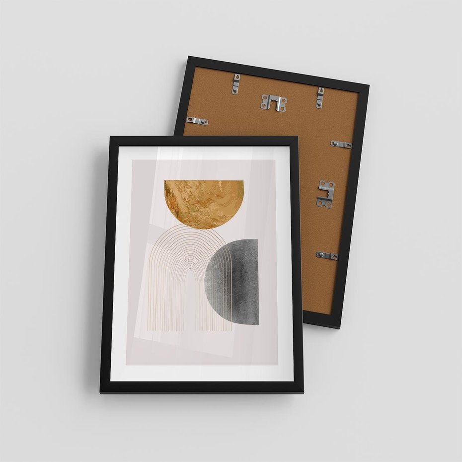 Plakat w ramie 30x40 - Nowoczesna Sztuka Geometrii - nowoczesna sztuka, modern - rama czarna