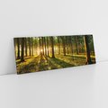 Obraz na płótnie 120x40 - Mistyfikujący urok leśnej głuszy - las, drzewa