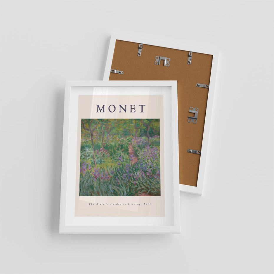 Plakat w ramie 30x40 - Reprodukcja Moneta - Monet, reprodukcja - rama biała