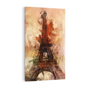 Obraz na płótnie 50x70 - Abstrakcyjna Eiffla - miasto w nowej formie - Eiffla, abstrakcja