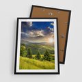 Plakat w ramie 50x70 - Pejzaż w perspektywie - pejzaż, perspektywa - rama czarna