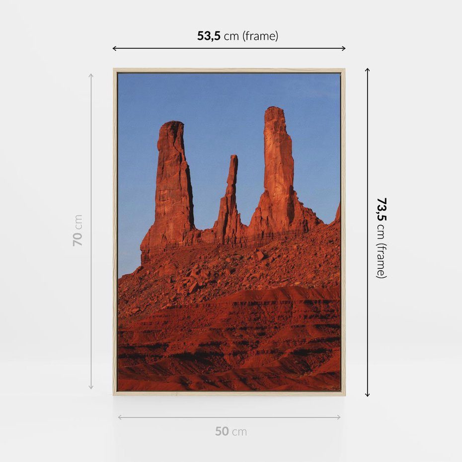 Obraz w ramie 50x70 - Wielki Kanion - majestat pustyni - Wielki Kanion, pustynia - rama drewno
