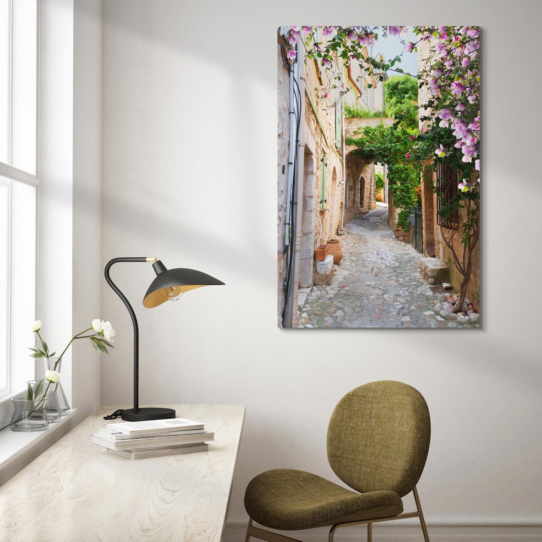 Obraz na płótnie 50x70 - Ścieżka W Nieskończoność - uliczka, perspektywa