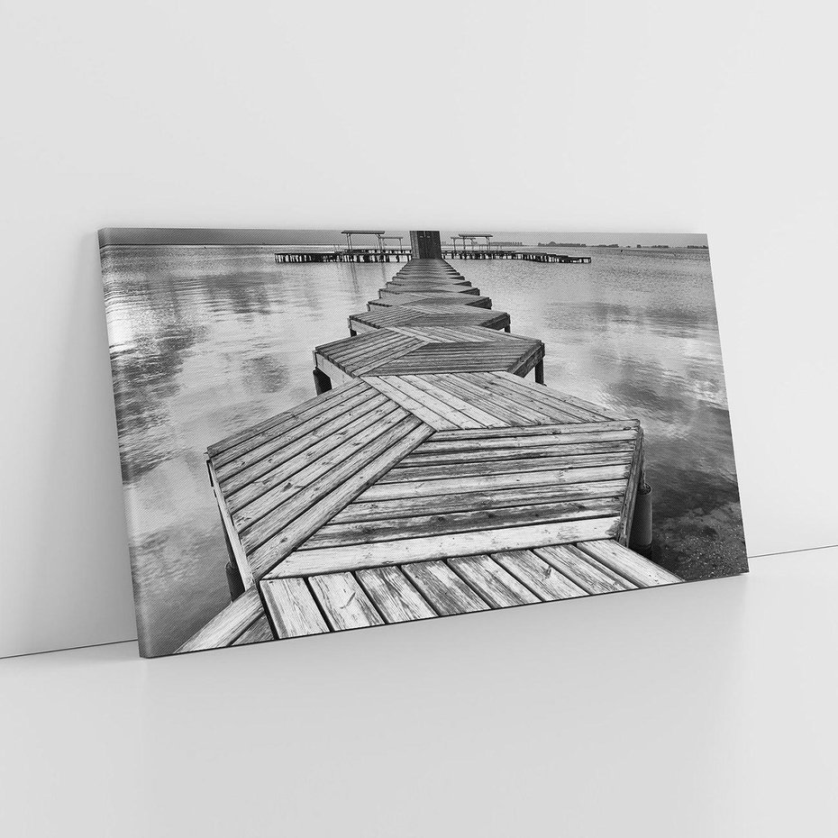 Obraz na płótnie 120x60 - Pomost nad Morzem - pomost, morze