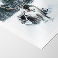 Plakat bez ramy 30x40 - Świąteczna Przygoda - renifer, śnieg