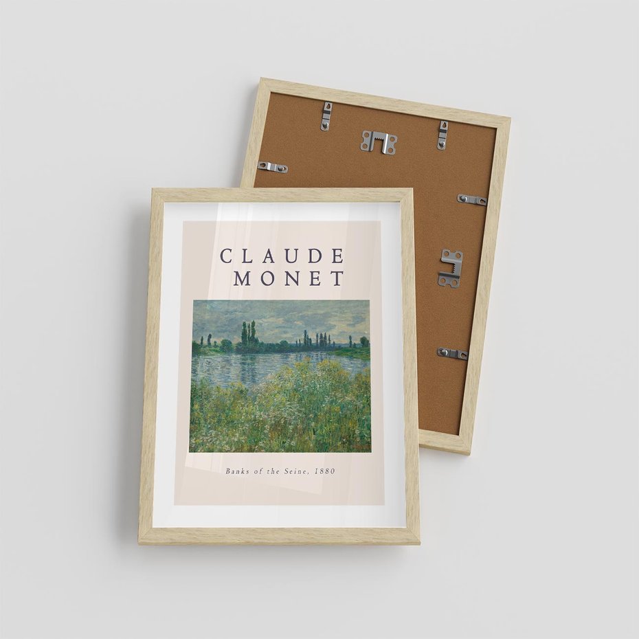Plakat w ramie 30x40 - Claude Monet: Reprodukcja - Claude Monet, reprodukcja plakat - rama drewno